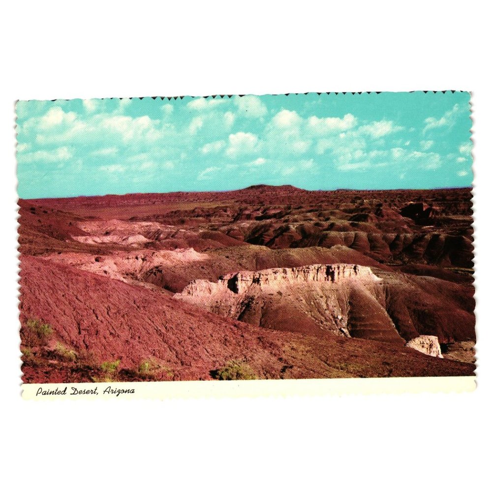 Vintage Postcard Painted Desert Arizona C.94 Sandstone Clay D-16332 Landscape